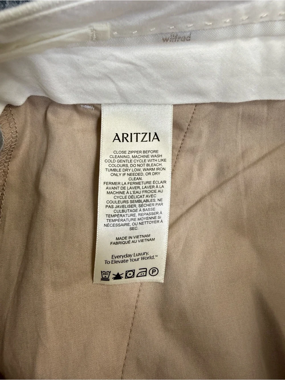 Aritzia The Effortless Linen Ankle Pants, Size 4
